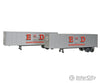 Walthers Scenemaster Ho 2303 40 Trailer 2-Pack - Assembled -- Emd Inc. (Silver Red Large Lettering)