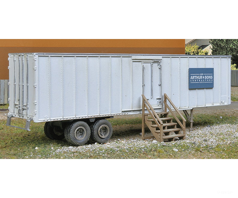 Walthers Scenemaster Ho 2901 Construction Site Storage Trailer -- Kit Structures