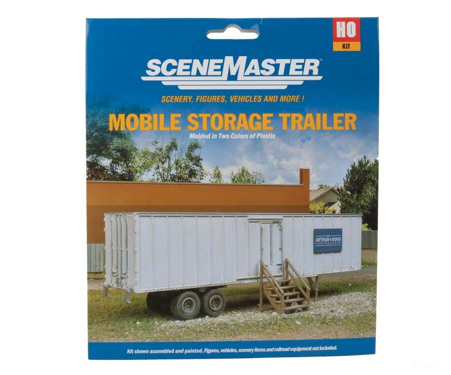 Walthers Scenemaster Ho 2901 Construction Site Storage Trailer -- Kit Structures