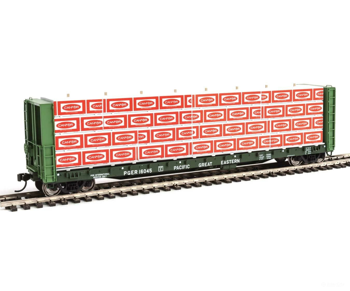 Walthers Scenemaster Ho 3121 Wrapped Lumber Load For Walthersproto Cc&F Bulkhead Flatcar -- Canadian