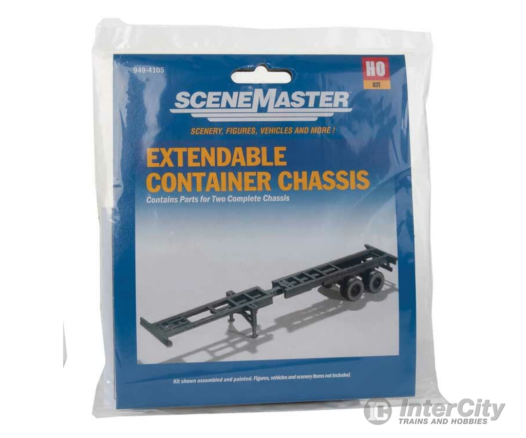 Walthers Scenemaster Ho 4105 Extendible Container Chassis - Kit Cars & Trucks