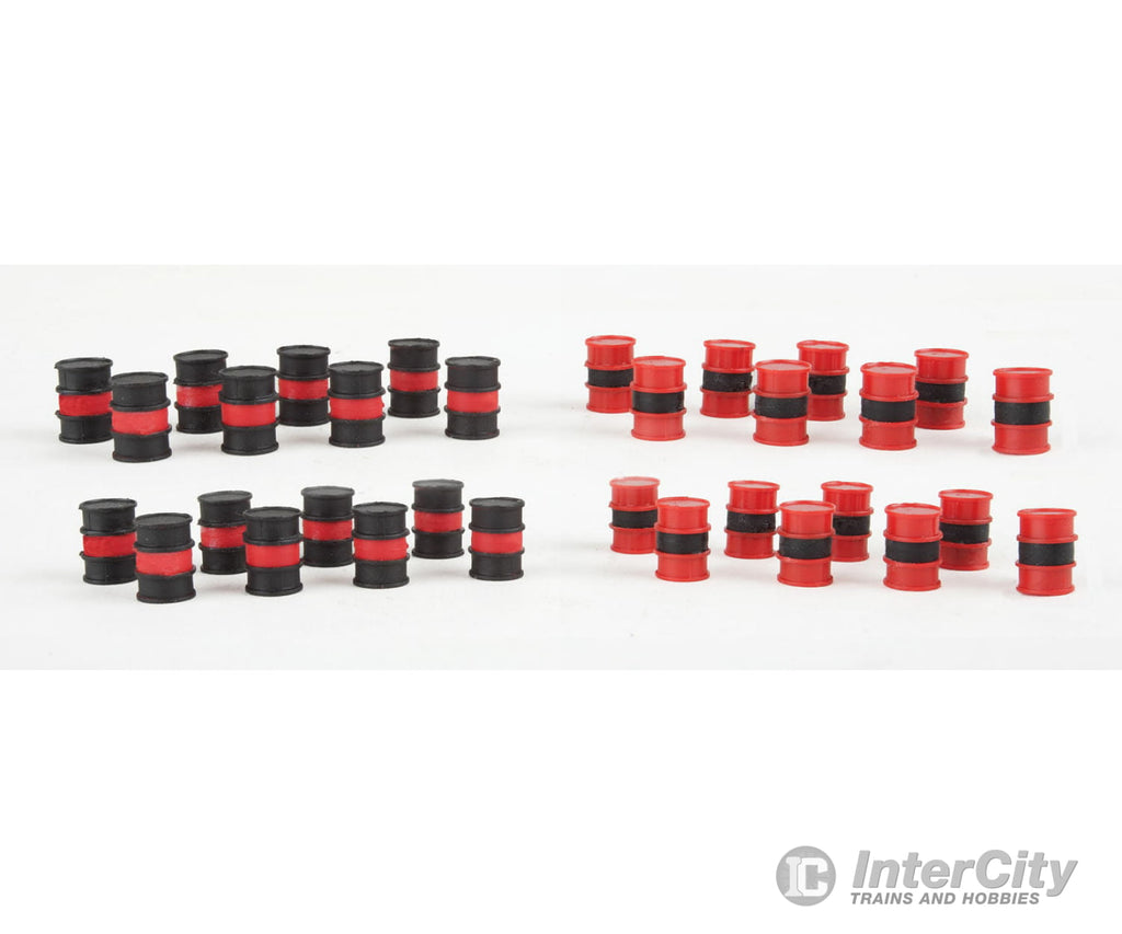 Walthers Scenemaster Ho 4152 Oil Drums Pkg(24) -- Kit Scenery Details