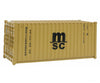 Walthers Scenemaster Ho 8057 20 Corrugated Container - Assembled -- Mediterranean Shipping Co. (Msc)