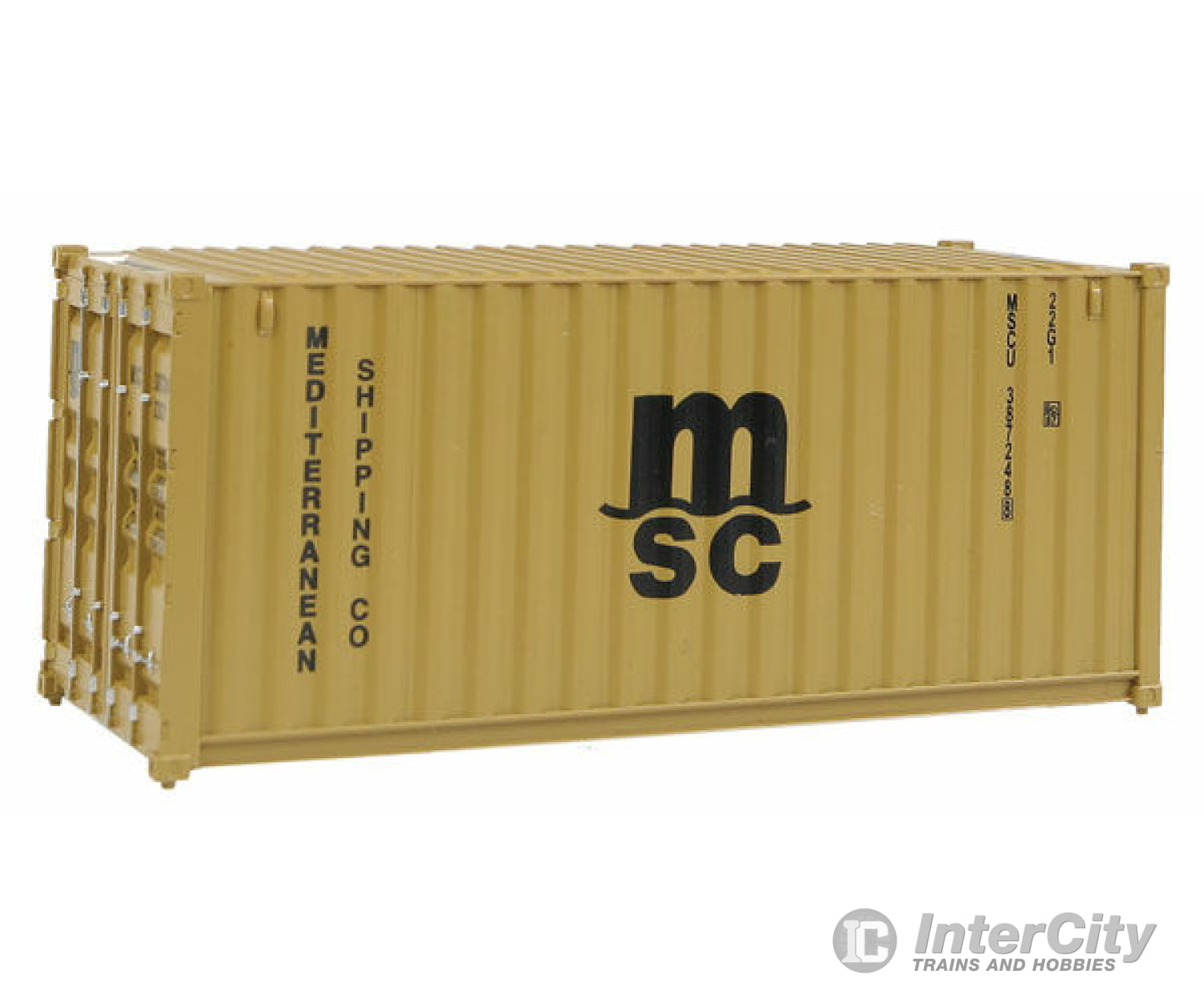 Walthers Scenemaster Ho 8057 20 Corrugated Container - Assembled -- Mediterranean Shipping Co. (Msc)