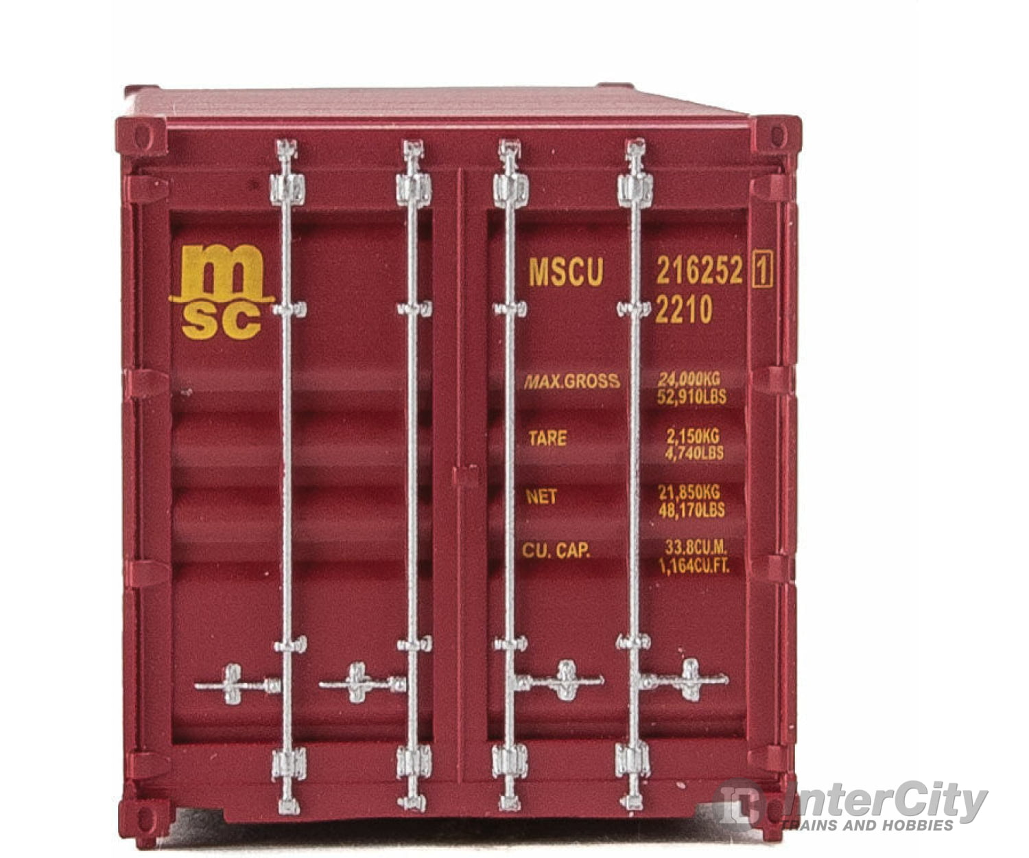 Walthers Scenemaster Ho 8059 20 Corrugated Container - Assembled -- Mediterranean Shipping Co. (Msc)