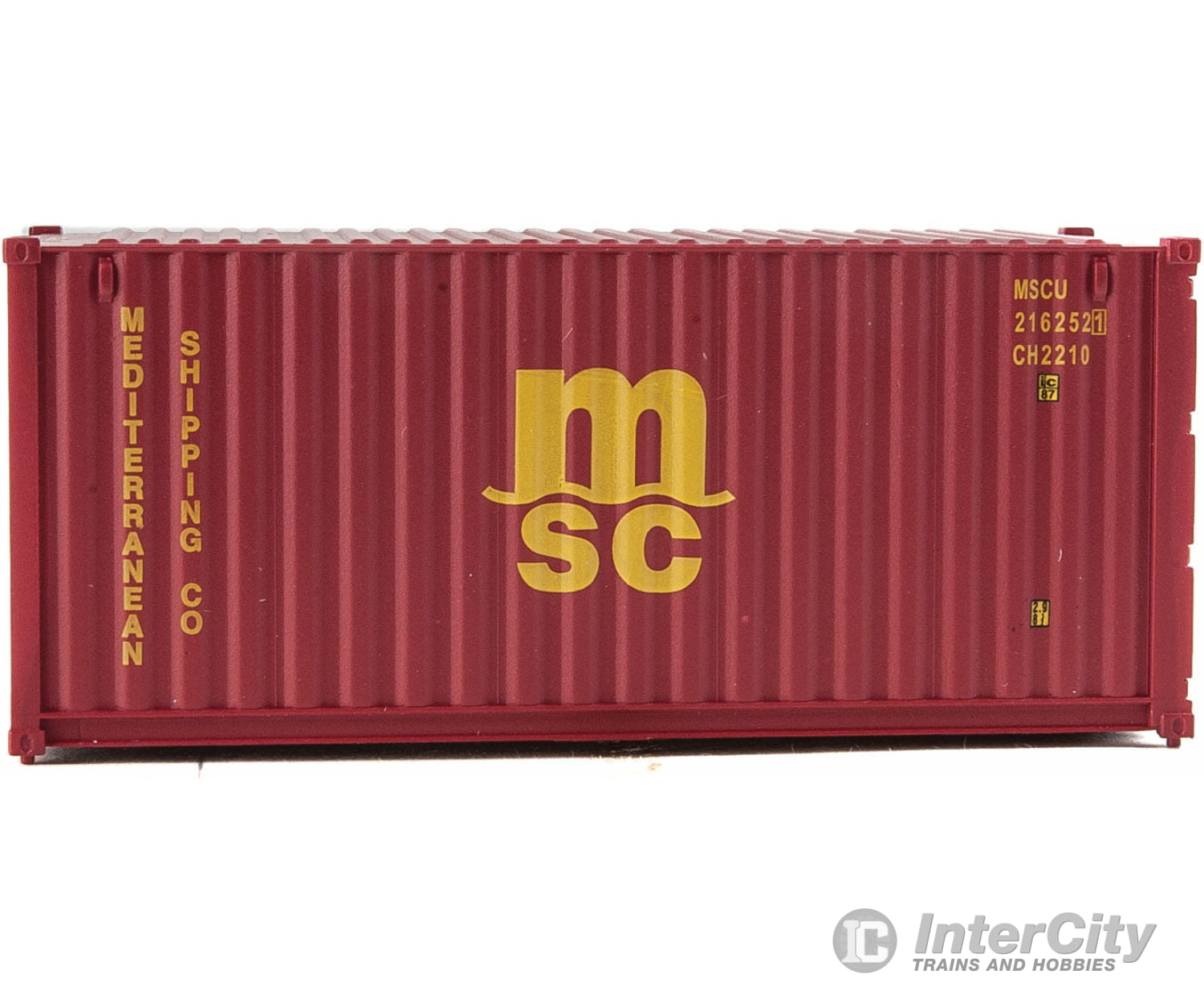 Walthers Scenemaster Ho 8059 20 Corrugated Container - Assembled -- Mediterranean Shipping Co. (Msc)