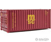 Walthers Scenemaster Ho 8059 20 Corrugated Container - Assembled -- Mediterranean Shipping Co. (Msc)