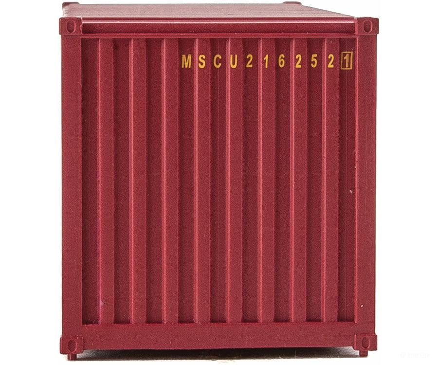 Walthers Scenemaster Ho 8059 20 Corrugated Container - Assembled -- Mediterranean Shipping Co. (Msc)