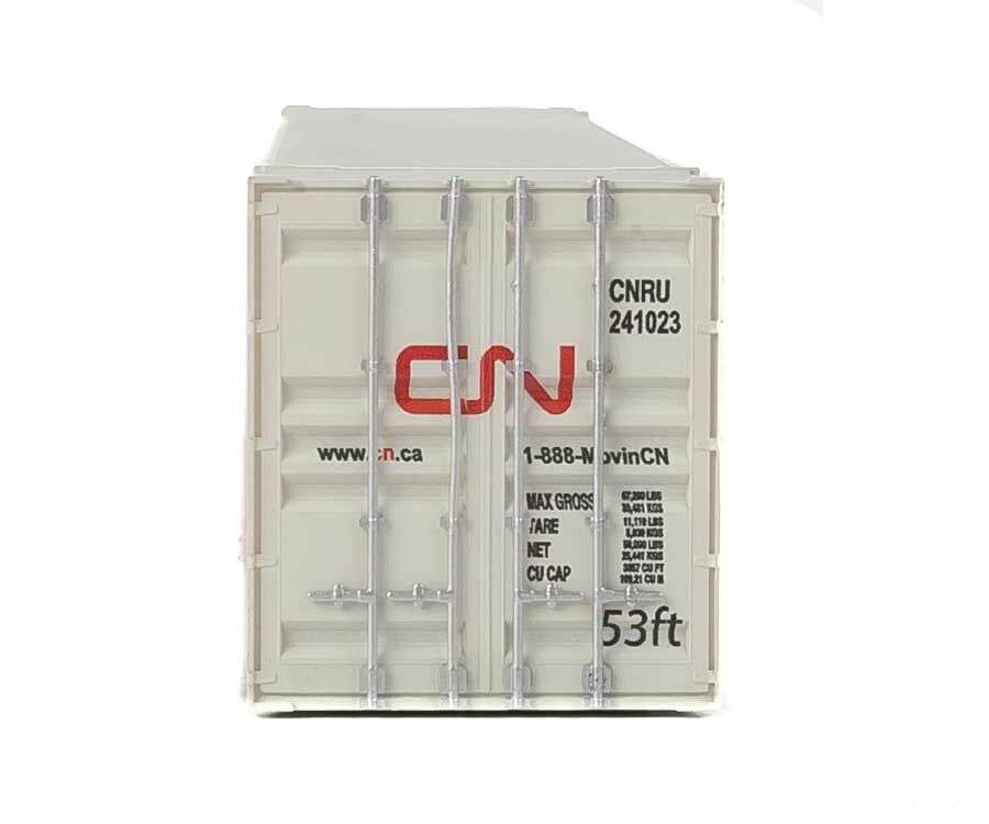 Walthers Scenemaster Ho 8537 53 Singamas Corrugated-Side Container - Assembled -- Canadian National