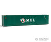 Walthers Scenemaster Ho 8564 45’ Cimc Container - Assembled -- Mitsui Overseas Lines Mol (Green