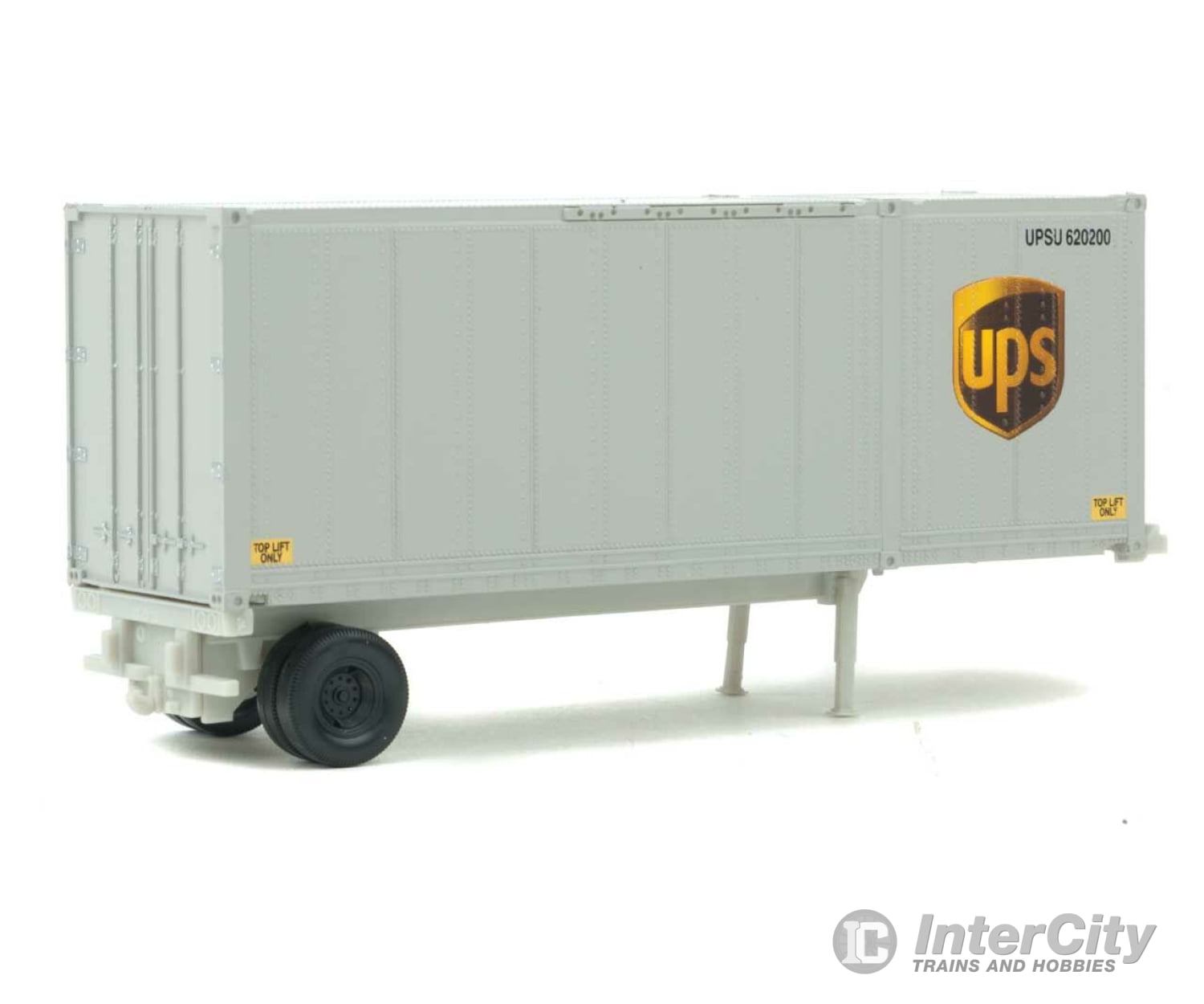 Walthers Scenemaster Ho 8601 28’ Container With Chassis 2-Pack - Assembled -- United Parcel