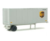Walthers Scenemaster Ho 8601 28’ Container With Chassis 2-Pack - Assembled -- United Parcel