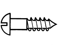 Walthers Tools And Screws 1197 Brass Or Brass-Plated Wood Pkg(24) -- #1; 1/2 X .073 1.27 .19Cm