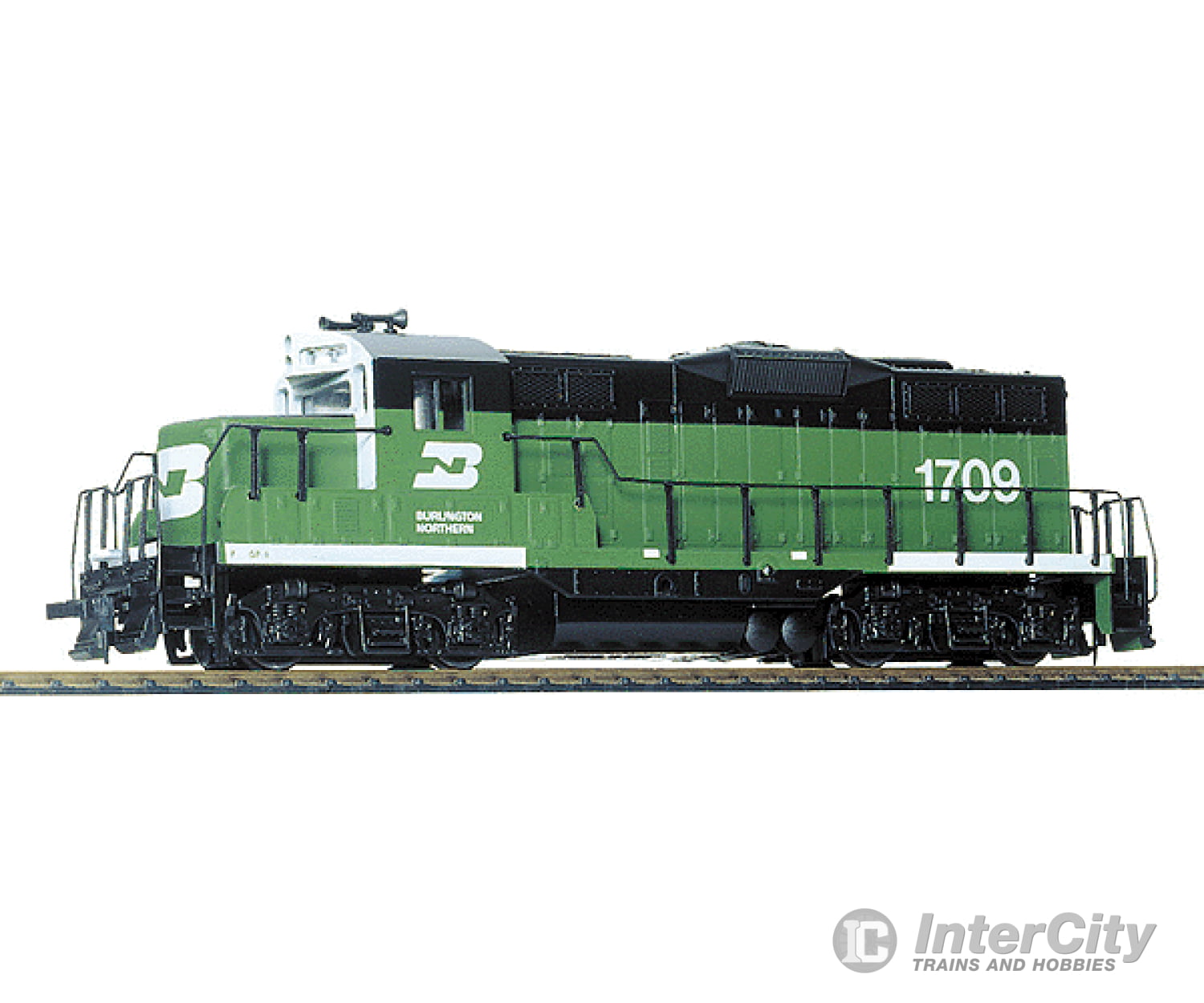 Walthers Trainline 101 Emd Gp9M - Standard Dc -- Burlington Northern #1709 (Green White) Locomotives