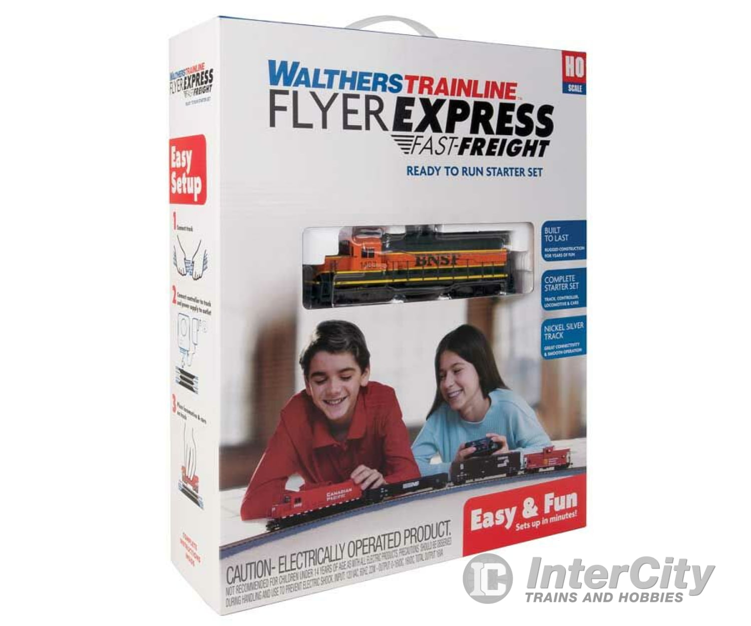 Walthers Trainline 1210 Flyer Express Fast-Freight Train Set -- Burlington Northern Santa Fe Starter