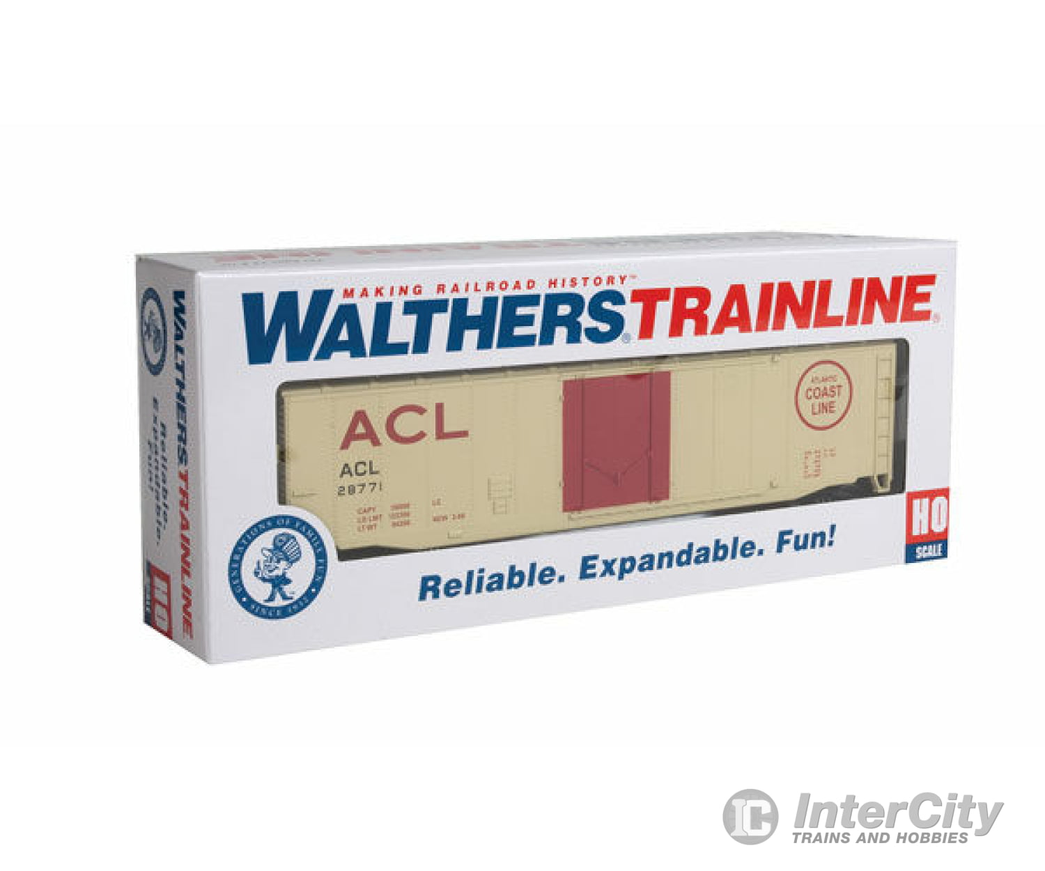 Walthers Trainline 1400 Boxcar - Ready To Run -- Atlantic Coast Line Freight Cars