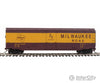 Walthers Trainline 1405 Boxcar - Ready To Run -- Milwaukee Road #8491 (Boxcar Red Yellow) Freight