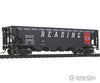 Walthers Trainline 1422 Offset Hopper - Ready To Run -- Reading (Black Red; Large Lettering