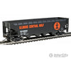 Walthers Trainline 1426 Offset Hopper - Ready To Run -- Illinois Central (Orange Black White; Large