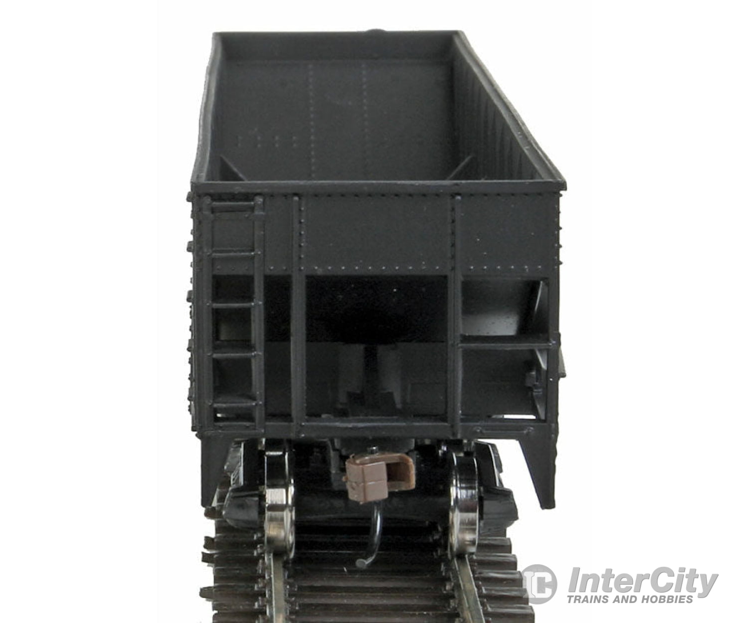 Walthers Trainline 1426 Offset Hopper - Ready To Run -- Illinois Central (Orange Black White; Large