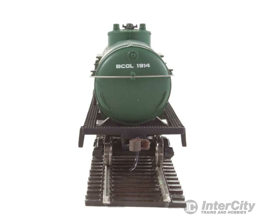 Walthers Trainline 1441 Tank Car - Ready To Run -- British Columbia Railway (Green Yellow White;