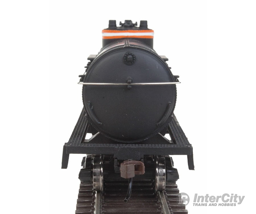 Walthers Trainline 1444 Tank Car - Ready To Run -- Atchison Topeka & Santa Fe #98016 (Black Orange