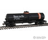 Walthers Trainline 1444 Tank Car - Ready To Run -- Atchison Topeka & Santa Fe #98016 (Black Orange