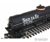 Walthers Trainline 1444 Tank Car - Ready To Run -- Atchison Topeka & Santa Fe #98016 (Black Orange