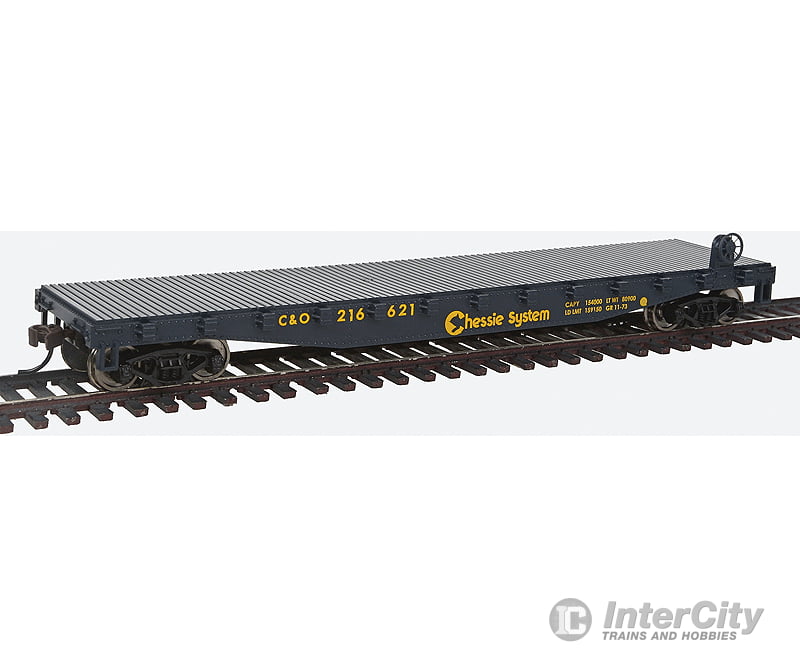 Walthers Trainline 1461 Flatcar - Ready To Run -- Chessie System Freight Cars
