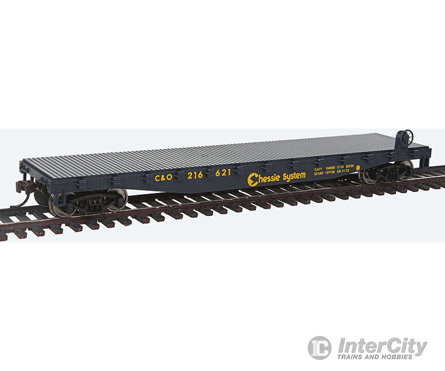 Walthers Trainline 1461 Flatcar - Ready To Run -- Chessie System Freight Cars