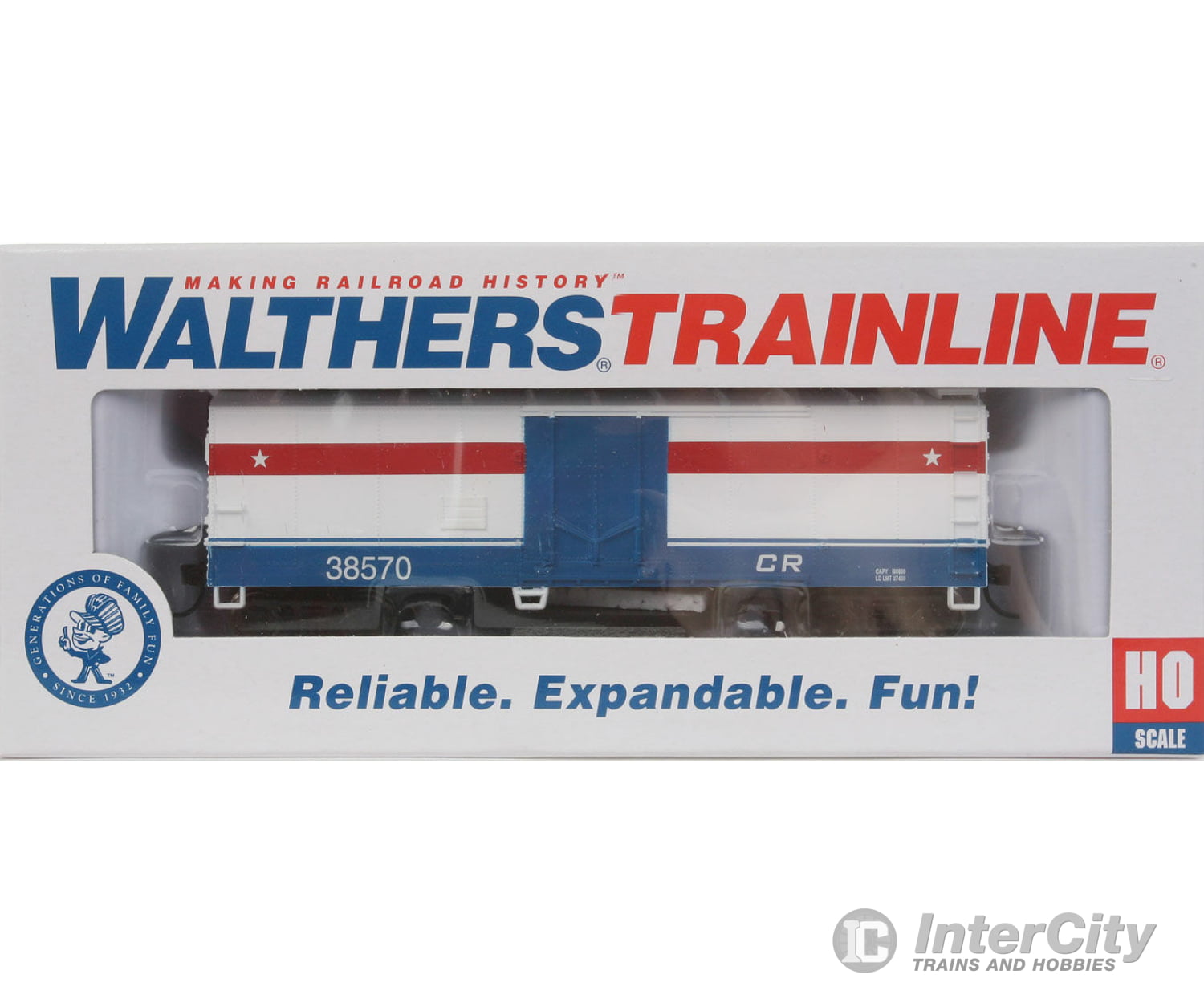 Walthers Trainline 1484 40 Plug-Door Track Cleaning Boxcar - Ready To Run -- Conrail Freight Cars