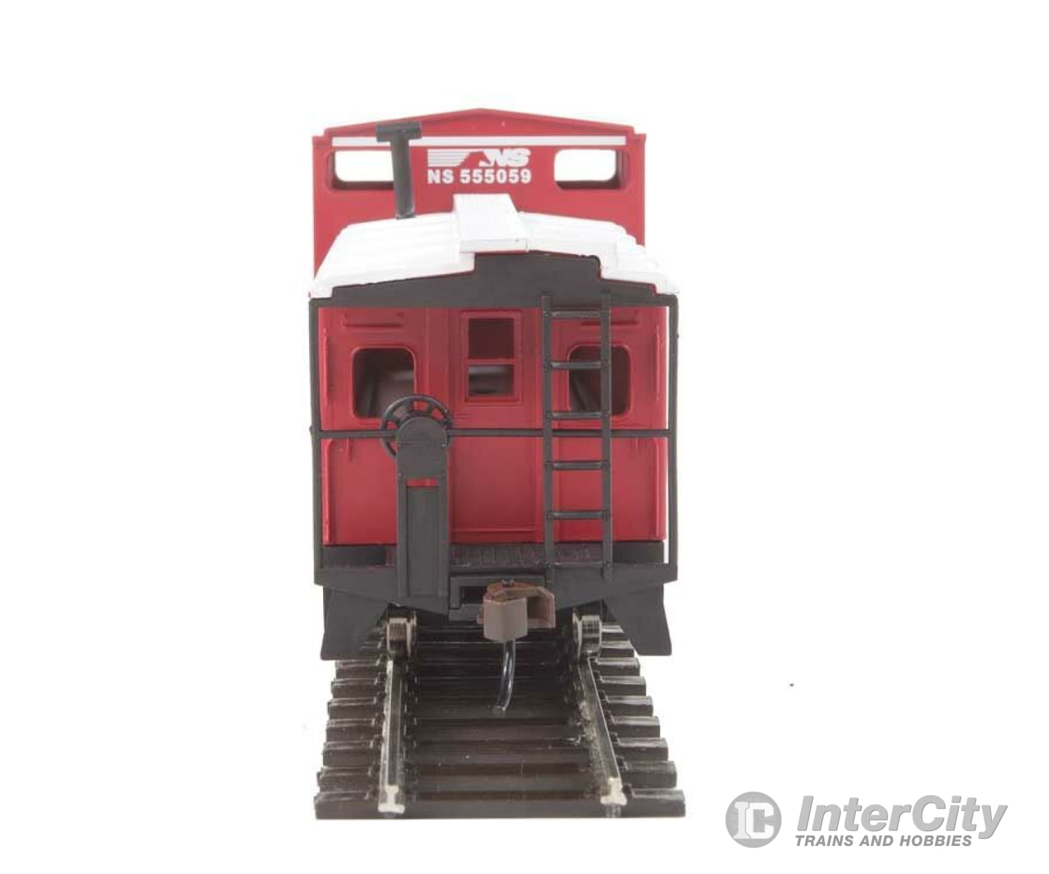 Walthers Trainline 1527 Wide-Vision Caboose - Ready To Run -- Norfolk Southern (Red White) Freight