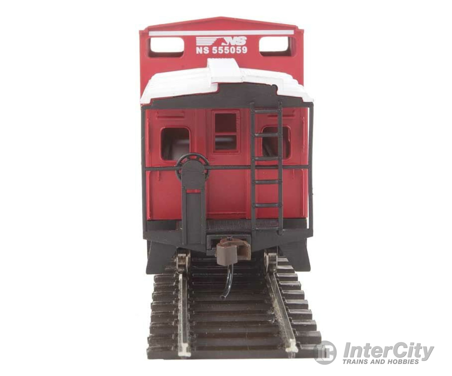 Walthers Trainline 1527 Wide-Vision Caboose - Ready To Run -- Norfolk Southern (Red White) Freight