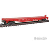 Walthers Trainline 1605 Flatcar - Ready To Run -- Atchison Topeka & Santa Fe #88985 (Red White)