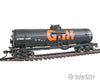 Walthers Trainline 1612 40 Tank Car - Ready To Run -- Gulf Oil Company (Black Orange; Billboard