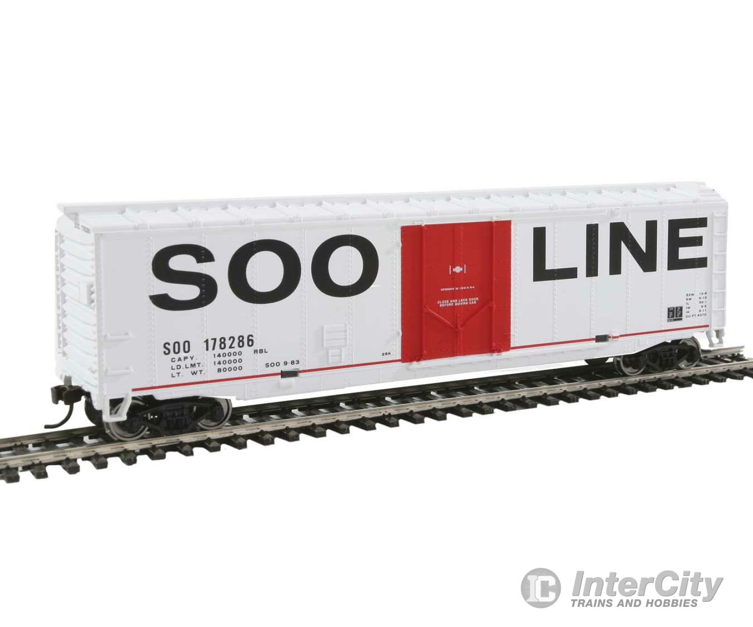 Walthers Trainline 1671 50 Plug-Door Boxcar - Ready To Run -- Soo Line Freight Cars