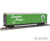 Walthers Trainline 1673 50 Plug-Door Boxcar - Ready To Run -- Canadian Pacific (Green; Newsprint