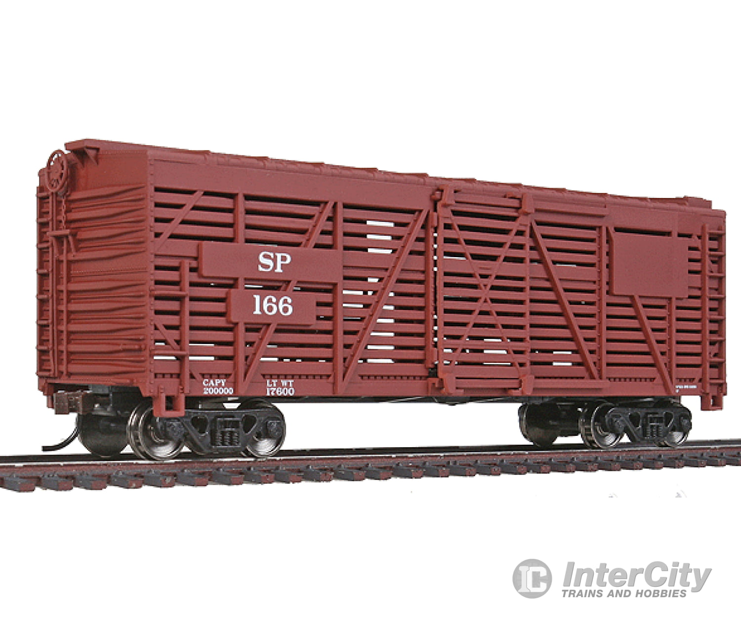 Walthers Trainline 1688 40 Stock Car - Ready To Run -- Southern Pacific(Tm) (Boxcar Red) Freight