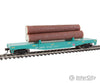 Walthers Trainline 1773 Log Dump Car With 3 Logs - Ready To Run -- Union Pacific 14972 (Mow Scheme;