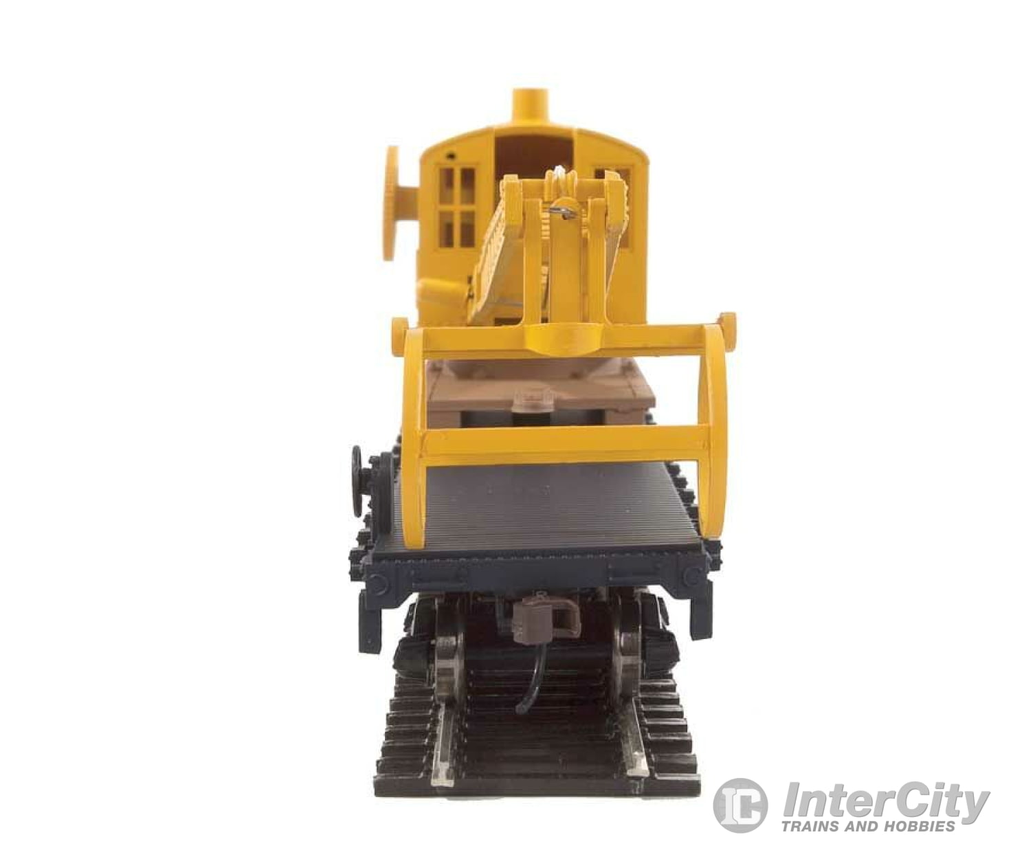 Walthers Trainline 1782 Flatcar With Logging Crane - Ready To Run -- Chessie System B&O (Blue