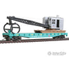 Walthers Trainline 1783 Flatcar With Logging Crane - Ready To Run -- Union Pacific(R) (Green Black)