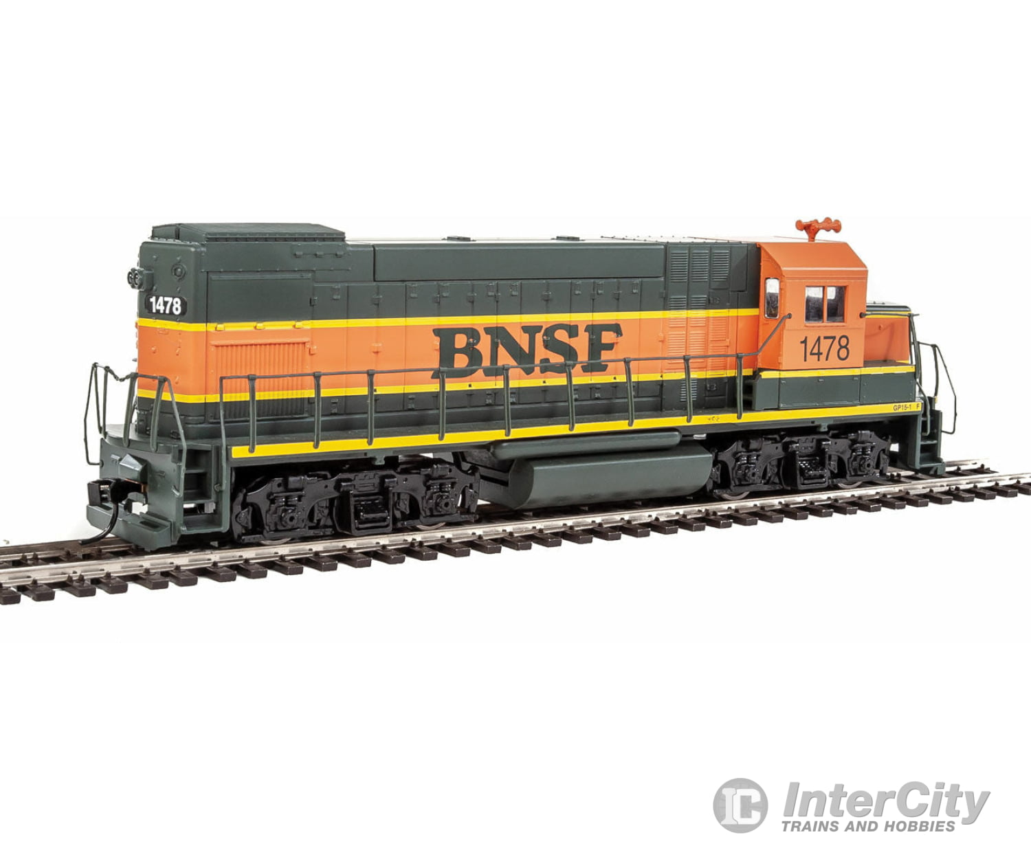 Walthers Trainline 2500 Emd Gp15-1 - Standard Dc -- Burlington Northern & Santa Fe (Green Orange