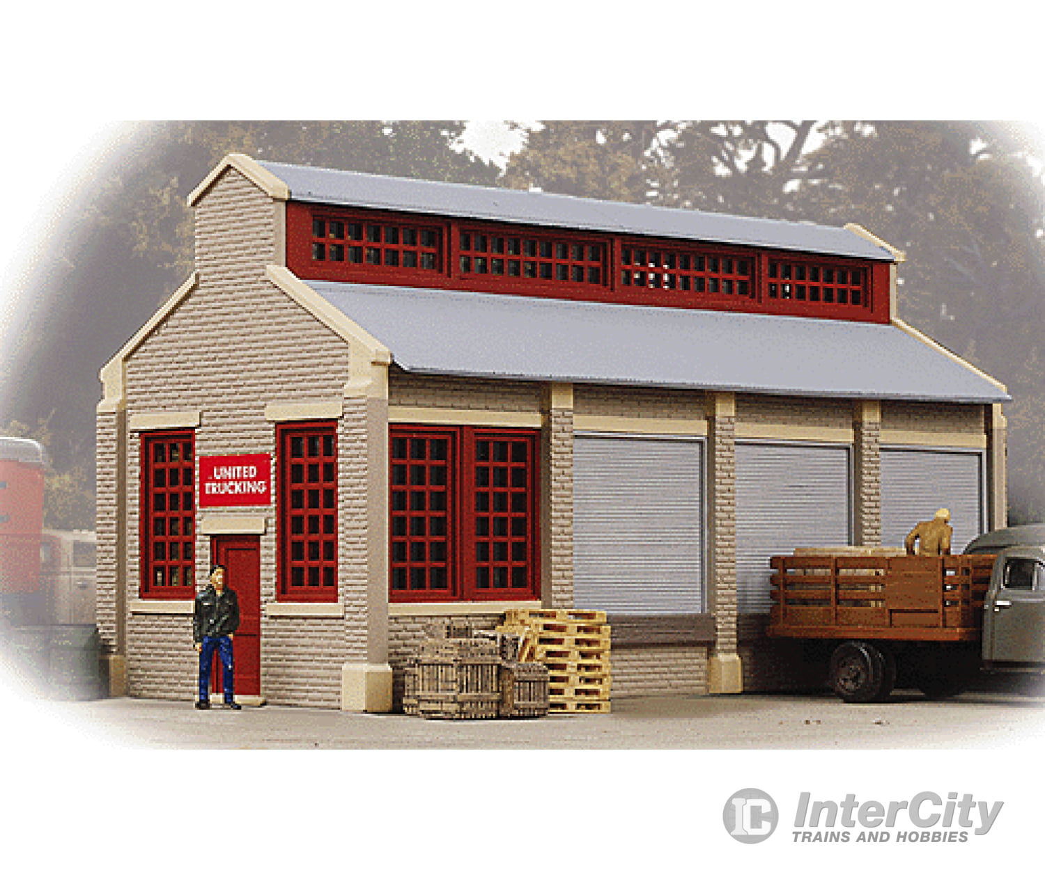 Walthers Trainline 804 United Trucking -- Assembled - 2-5/8 X 6 3-3/8’ 6.6 15.2 8.5Cm Structures