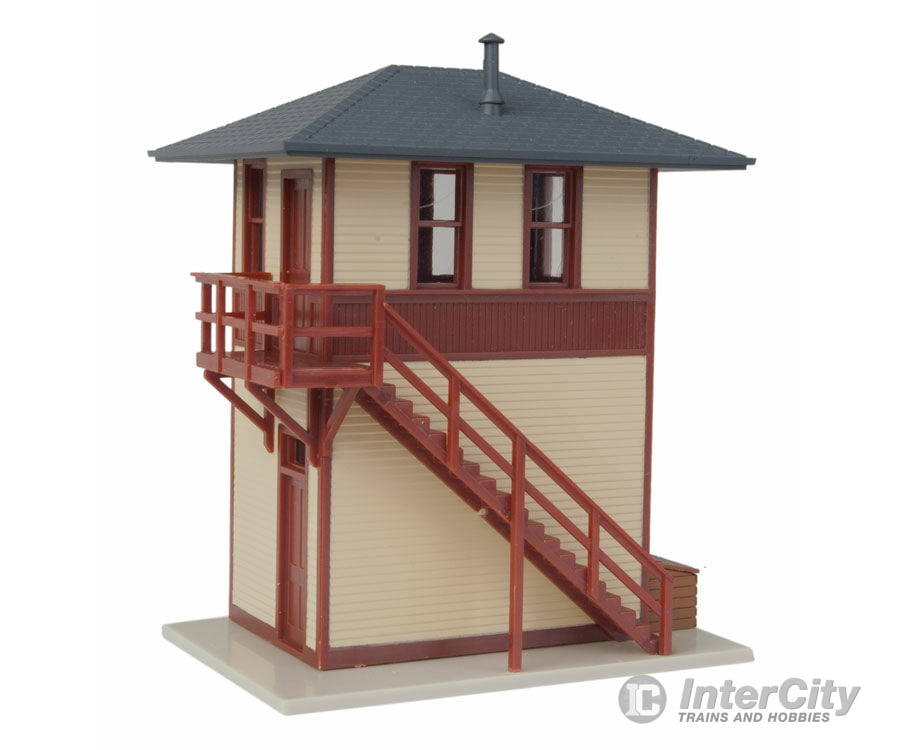 Walthers Trainline 810 Trackside Signal Tower -- Assembled - 2-7/8 X 2-3/16 3-1/4’ 7.3 5.5 8.2Cm