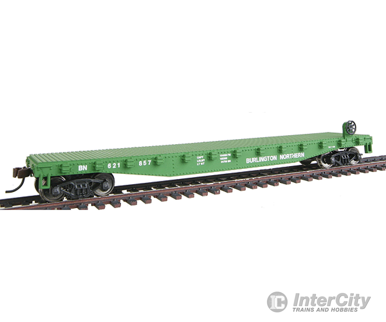 Walthers Trainline Ho 1601 Flatcar - Ready To Run -- Burlington Northern Freight Cars