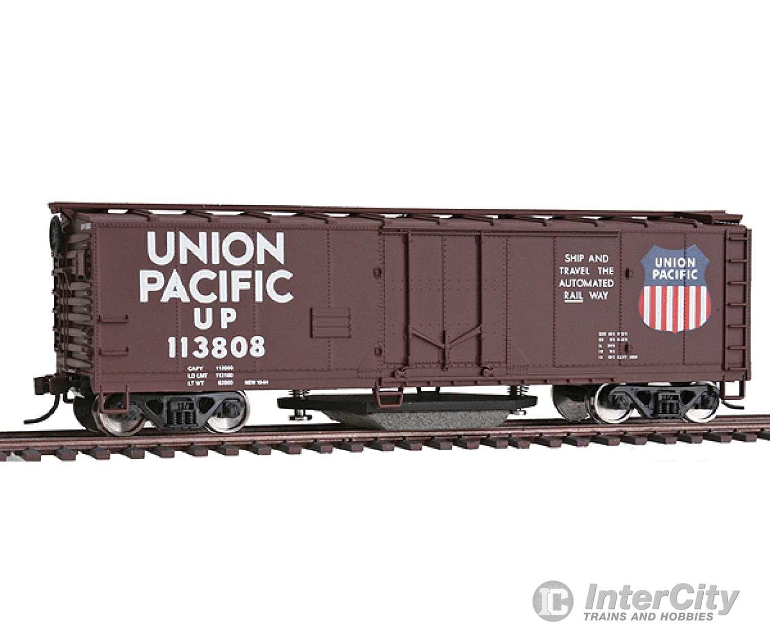 Walthers Trainline Ho 1756 40 Plug-Door Track Cleaning Boxcar - Ready To Run -- Union Pacific(R)