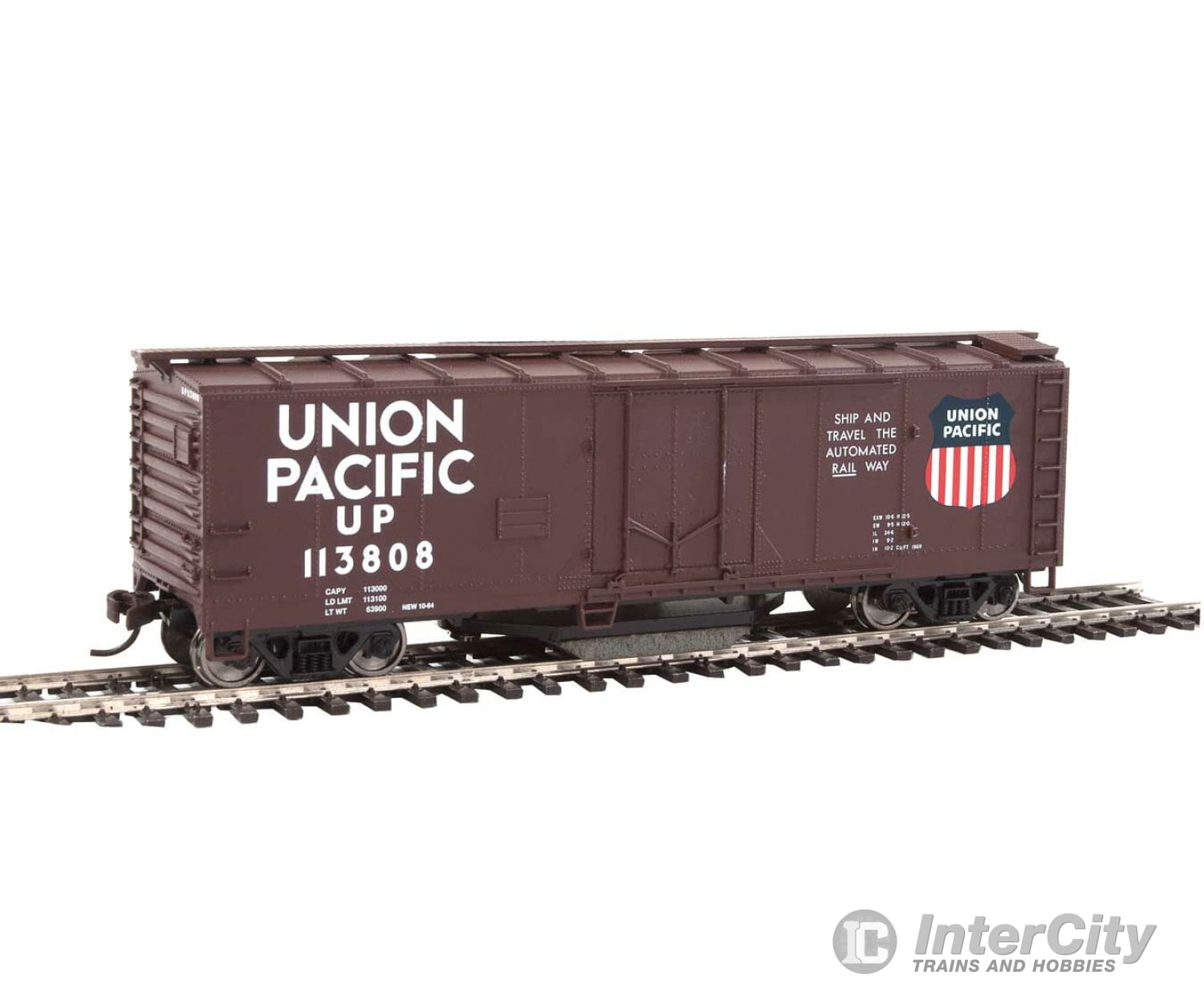 Walthers Trainline Ho 1756 40 Plug-Door Track Cleaning Boxcar - Ready To Run -- Union Pacific(R)