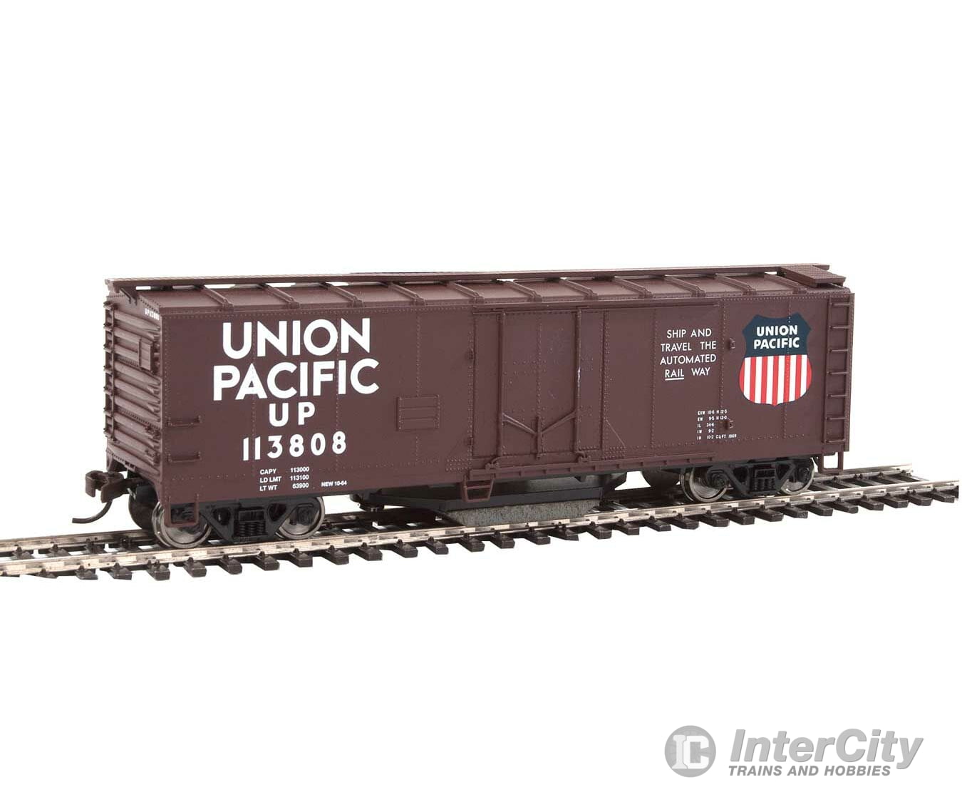 Walthers Trainline Ho 1756 40 Plug-Door Track Cleaning Boxcar - Ready To Run -- Union Pacific(R)