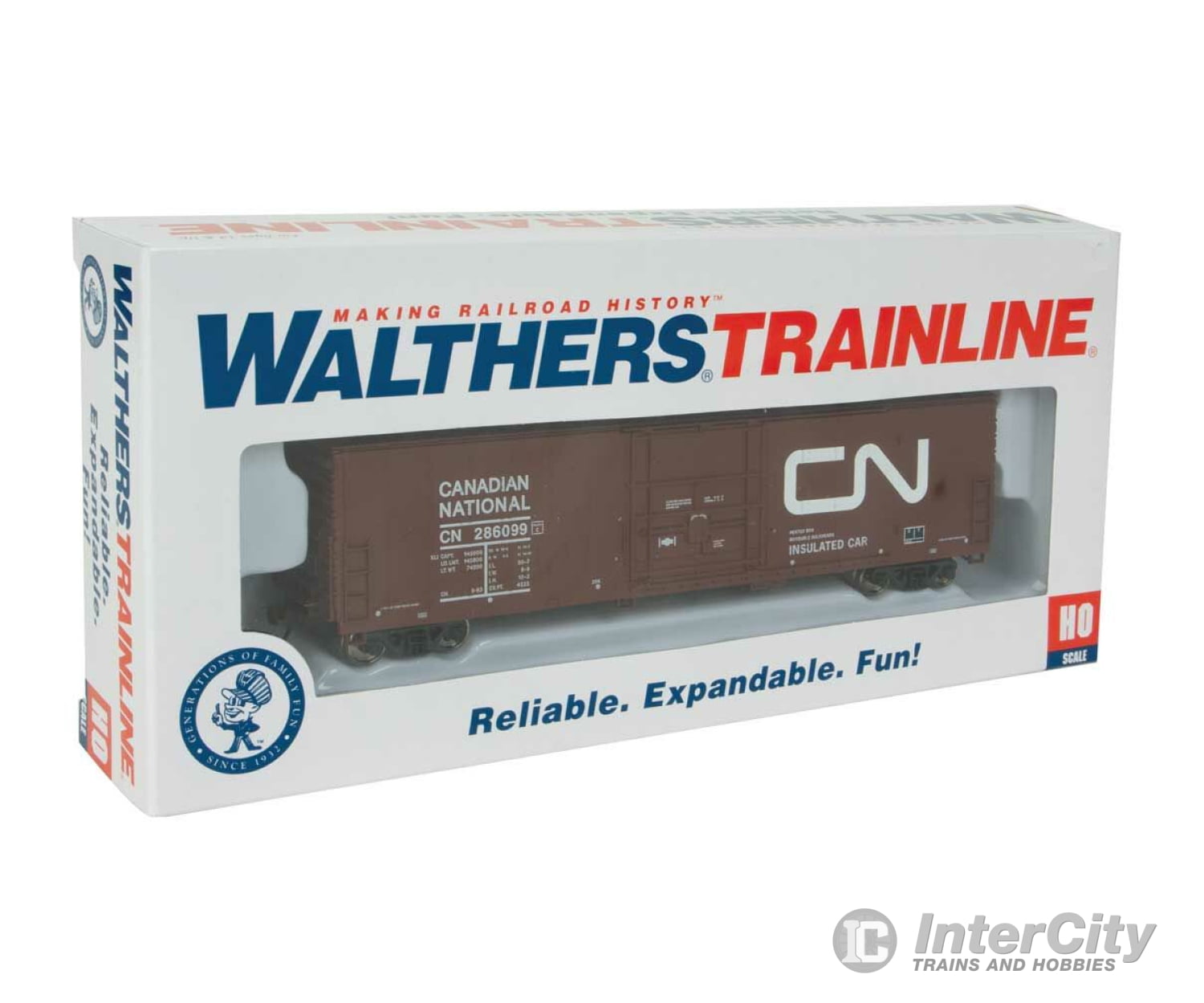 Walthers Trainline Ho 1801 Insulated Boxcar - Ready To Run -- Canadian National Freight Cars