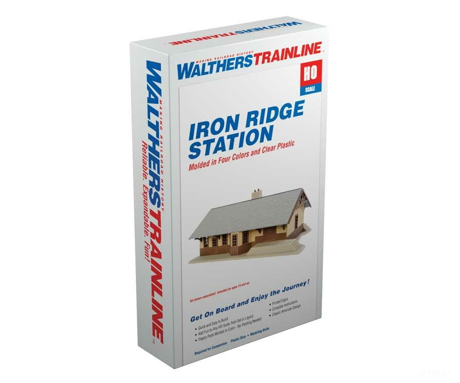 Walthers Trainline Ho 904 Iron Ridge Station -- Kit - 8-1/4 X 4-3/4 2-3/4 20.9 12 6.9Cm Structures
